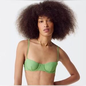 J.Crew Balconette underwire bikini top